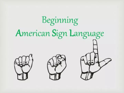 Beginning American Sign Language, hands spelling ASL