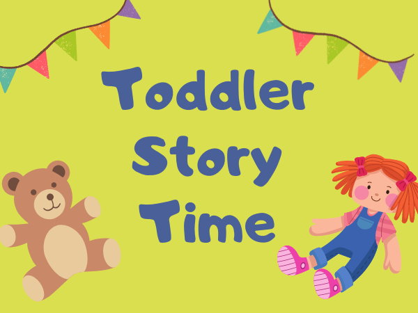 Toddler Story Time with bear and doll